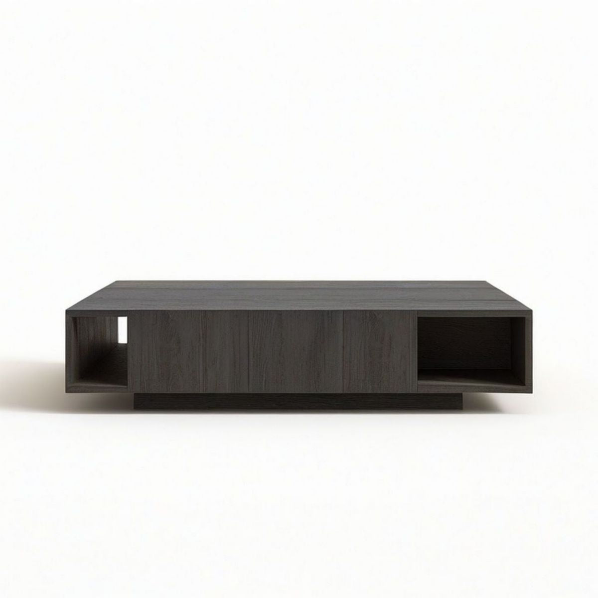 Rechteckiger Couchtisch mit Stauraum, dunkelgrau, 120 x 60 x 35 cm