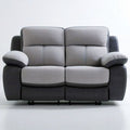 2-Sitzer Relaxsofa mit verstellbaren Rückenlehnen, Hellgrau/Dunkelgrau, 160 x 95 x 102 cm